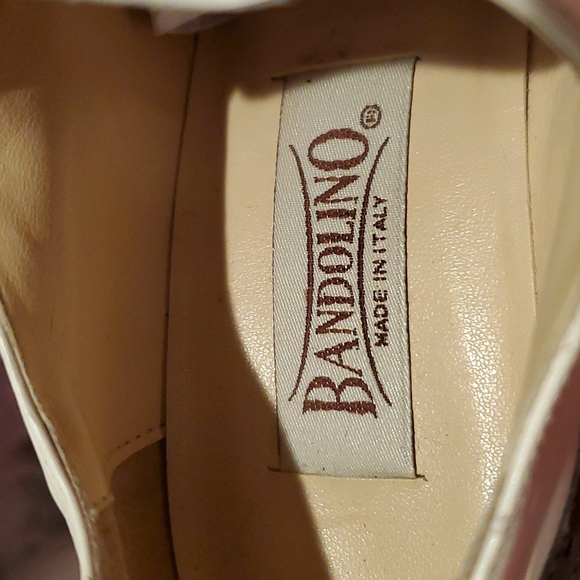 Bandolino Cream and Brown Leather Oxfords Size 7.5 - Picture 11 of 11